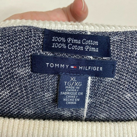 Tommy Hilfiger Polka Dot Button Back Sweater - Picture 7 of 7